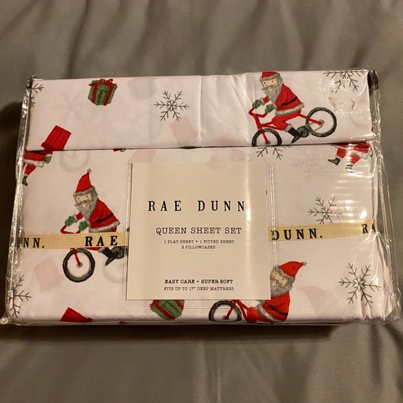 Rae Dunn Bedding Brand New Rae Dunn Queen Size Christmas Sheet Set